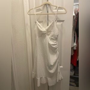 SHEIN White Textured Mini Dress